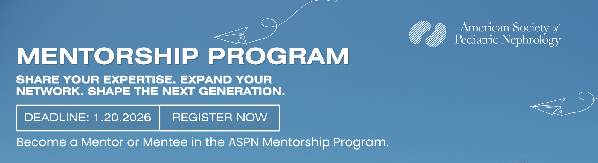 Mentorship program Deadline Extended
